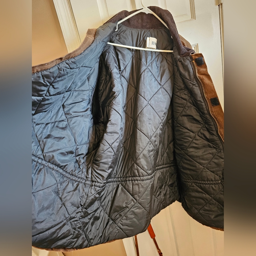 Vintage 90's Carhartt Duck Canvas Jacket Quilt Lined  C26CHT Chocolate 3XL - Picture 8 of 8